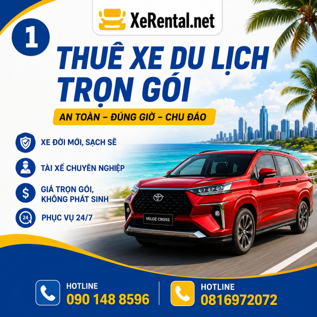 Thuê xe du lịch trọn gói tại Sài Gòn – An toàn • Đúng giờ