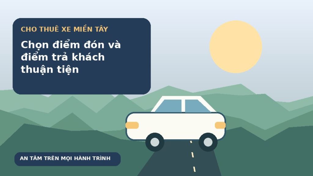 Chọn điểm đón và điểm trả khách thuận tiện