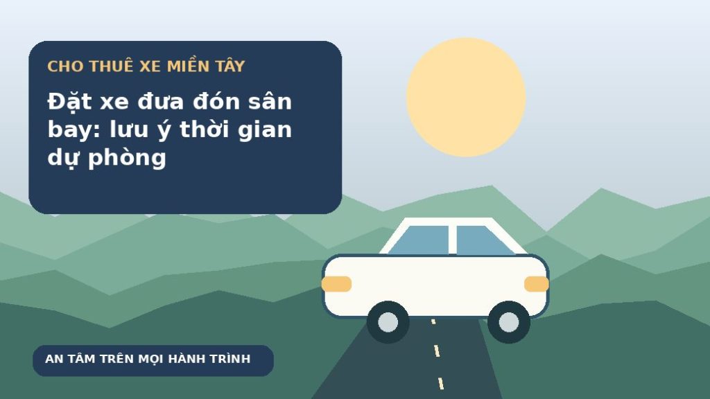 Đặt xe đưa đón sân bay: lưu ý thời gian dự phòng
