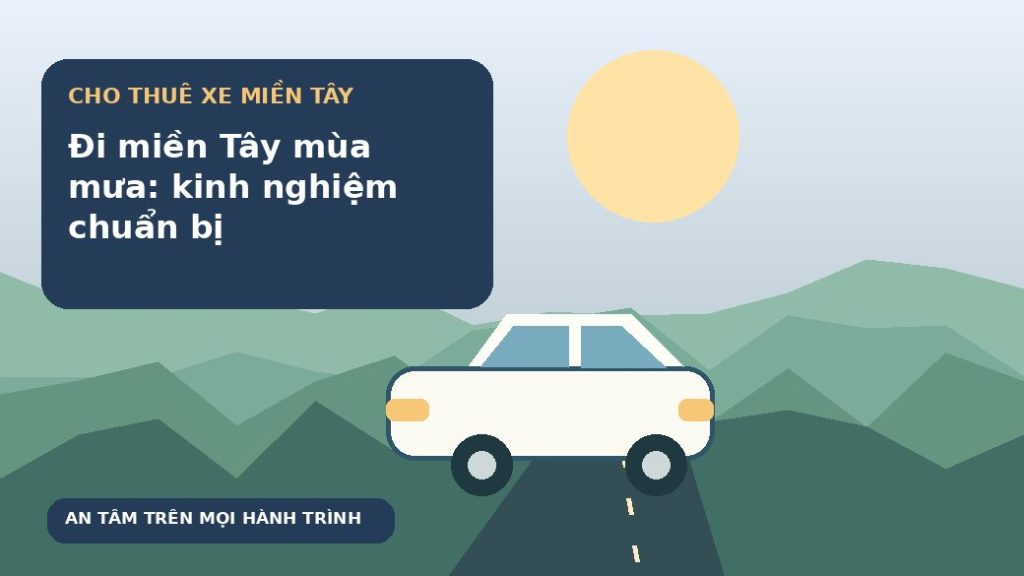Đi miền Tây mùa mưa: kinh nghiệm chuẩn bị