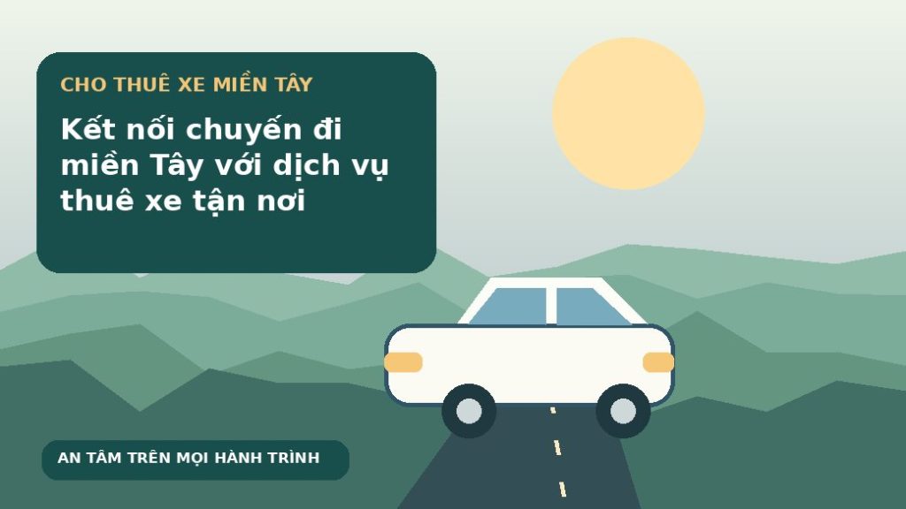 Kết nối chuyến đi miền Tây với dịch vụ thuê xe tận nơi